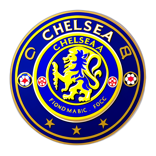 Chelsea FC - sininen ja kultainen logo