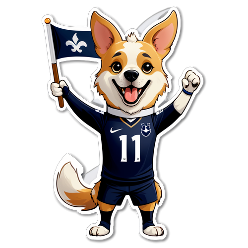 Cachorro Torcedor: Amor pelo Tottenham