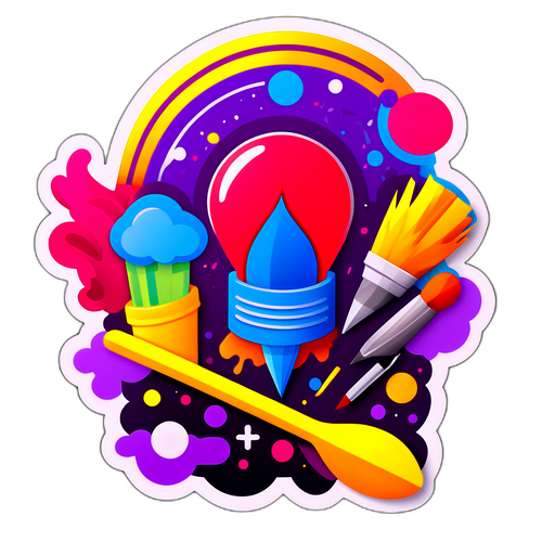 창의성을 강조하는 디자인 스티커