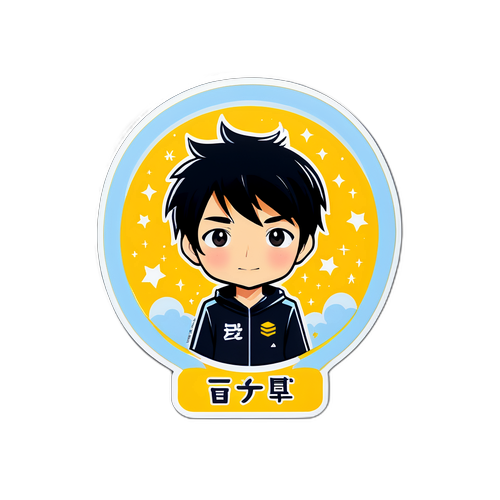 成長の物語ステッカー