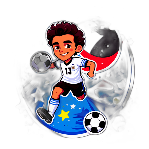 Stiker Pemuda Prodigy Sepak Bola