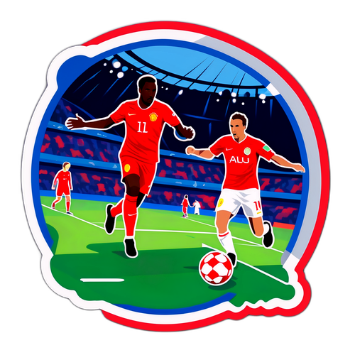 챔피언스리그의 유명한 순간들을 재해석한 스티커 디자인