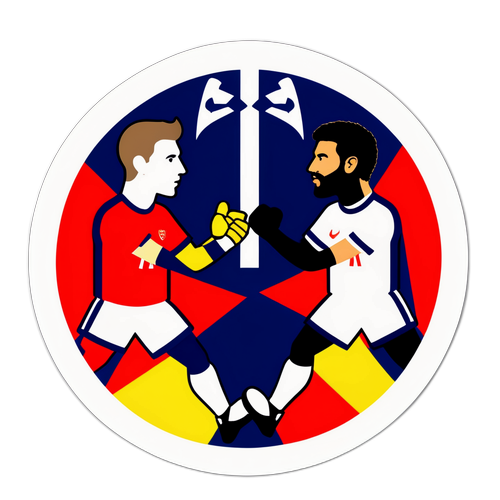 토트넘과 아스날의 라이벌을 상징하는 스티커 디자인