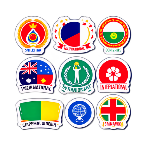 Stickers cho giải thể thao quốc tế