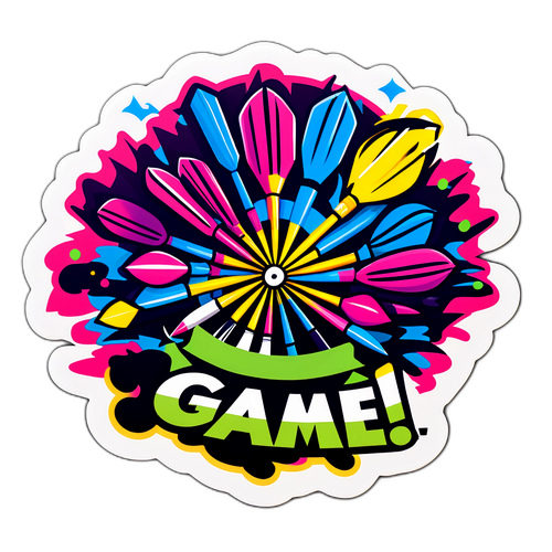 Darttoernooi Sticker