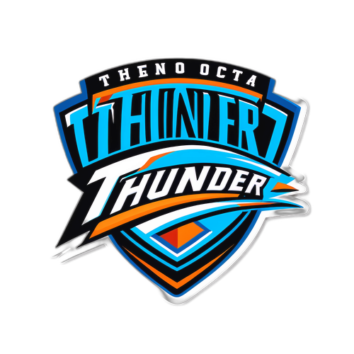 奧克拉荷馬城雷霆隊（Oklahoma City Thunder）徽章貼紙