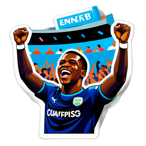 Enner Valencia Celebrando no Estádio