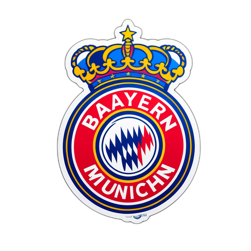 Sticker mit kreativer Treueerklärung an Bayern München
