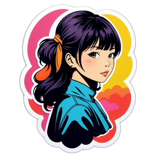 ナオコ・イイジマのシルエットステッカー