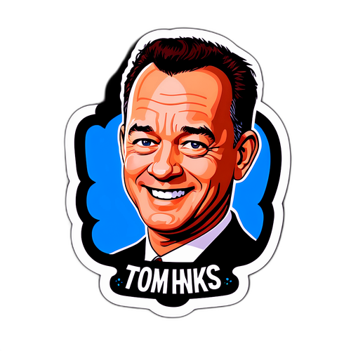 Uśmiech Tom Hanksa z inspirującym cytatem