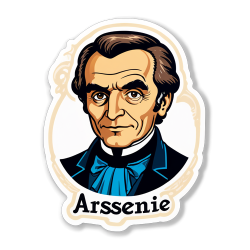 Sticker cu personaj istoric - Arsenie Boca - Inspirație pentru tineri