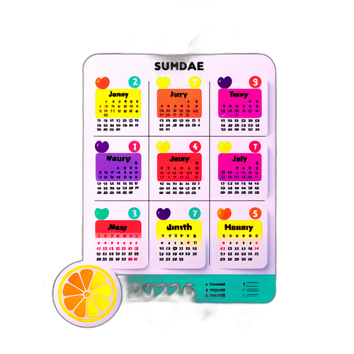 Kalendaryo Sticker para sa 2026