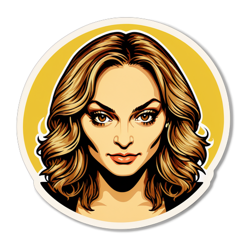 Fantastisk Retro Look: Drea de Matteo Sticker som Fängslar Hela Generationen!