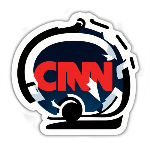 Design samolepek s emblémem CNN a zajímavými hokejovými fakty