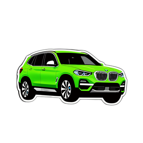Minimalist BMW ix3 Sticker
