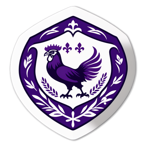 Fiorentina Klubbemblem Sticker