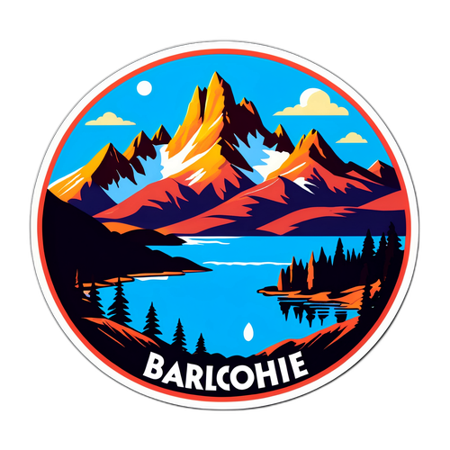 Un paisaje de Bariloche con montañas y lagos