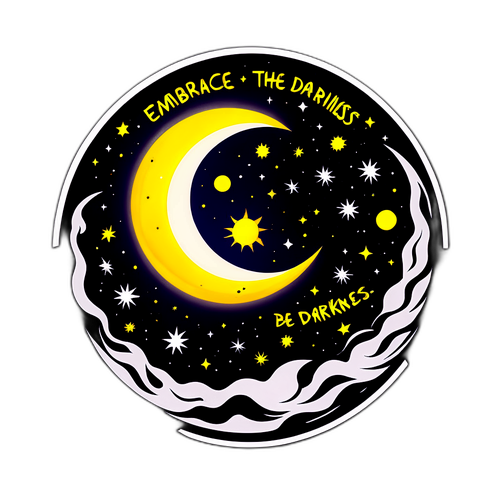 Sticker ya Mwezi na Jua