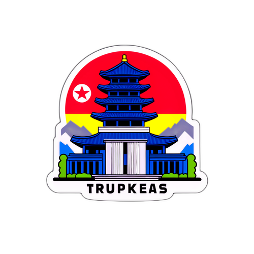 트럼프의 한국 방문 기념 스티커