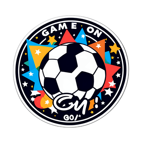 Stiker Sepak Bola 'Game On!'