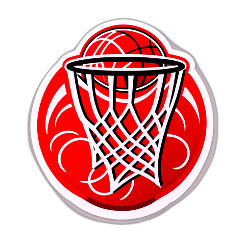 מדבקת כדורסל עוצמתית של הפועל תל אביב