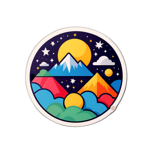 Minimalistisk Natur Sticker