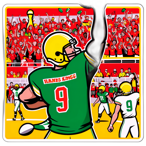 Dynamic Football Illustration of Haynes King