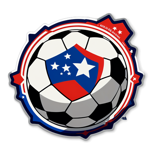 Desenho de uma bola de futebol estilizada do Club Nacional de Football