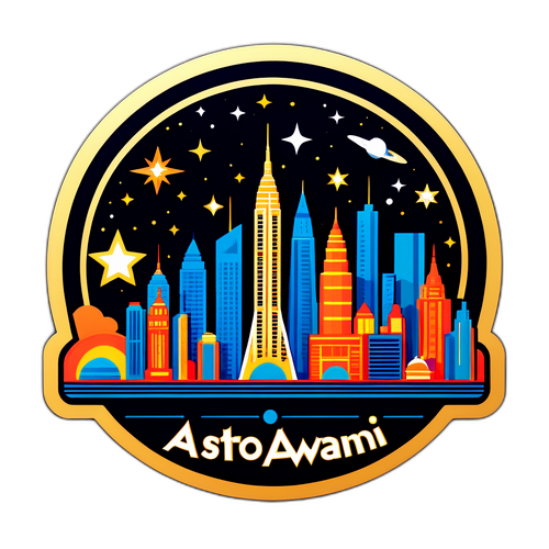 Garis Siluet Ikonik untuk Astro Awani