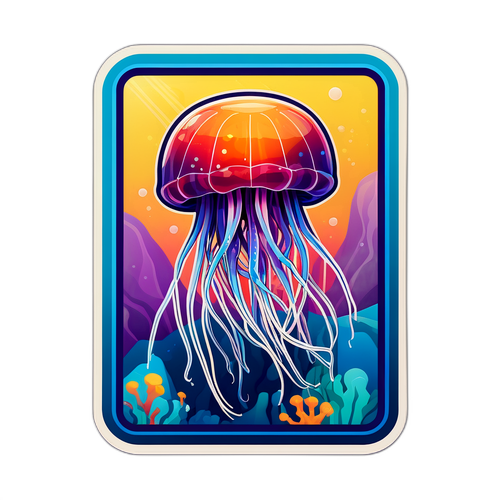 Medusa Laut Berwarna-warni