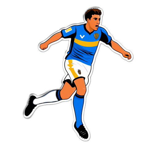 Футболіст Верони стрибає, намагаючись забити гол проти Удінезе