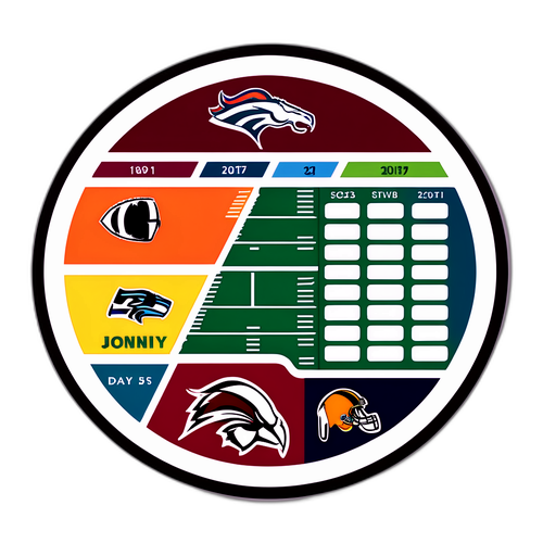 NFL शेड्यूल स्टिकर