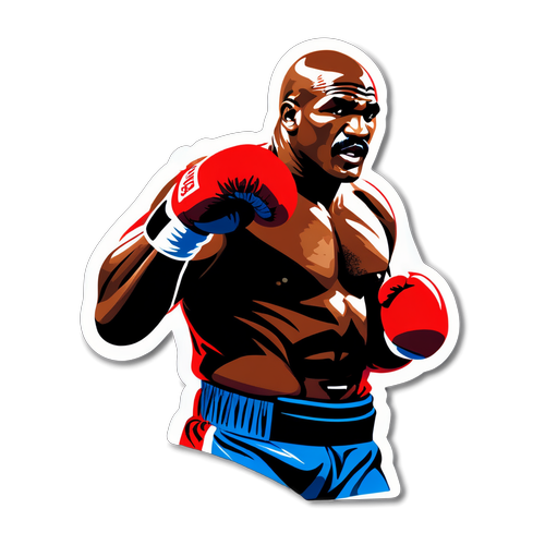 Minimalistisk Styrke: Evander Holyfield Silhouette