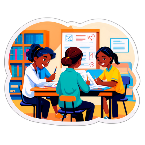 考試中心的學習場景