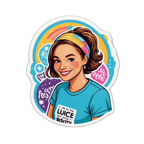 Samolepka s Lucií Bílou