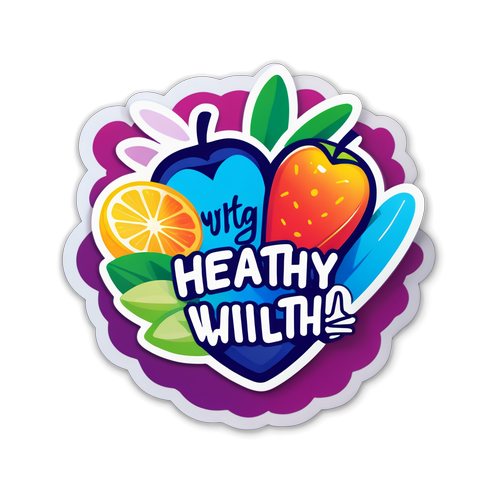 Create a Motivational Sticker Featuring 'Stay Healthy with UHC'