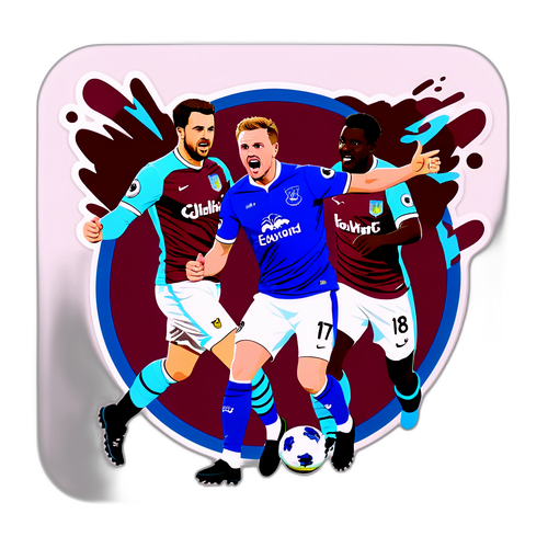 阿士東維拉對埃弗頓的比賽場景