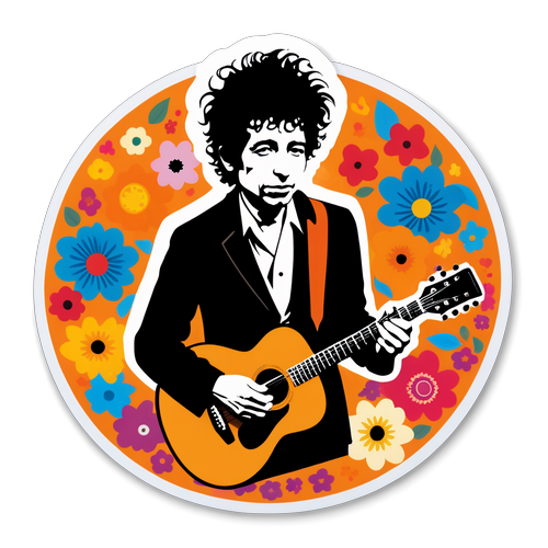 Bob Dylan med gitar