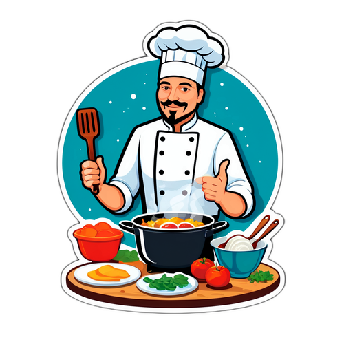 Johann Lafer beim Kochen