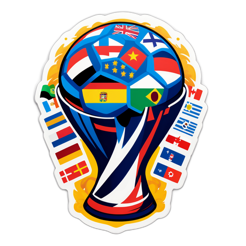 Autocollant symbolique de la Coupe du Monde 2026