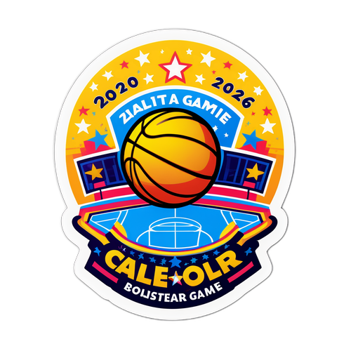 מדבקת הכדורסל של משחק האולסטאר 2026