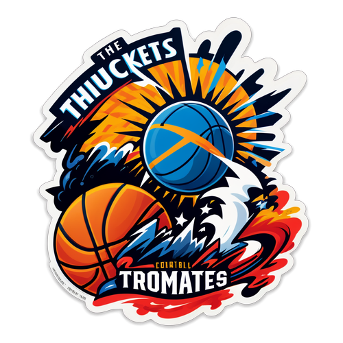 Sticker ng Thunder vs Rockets Game