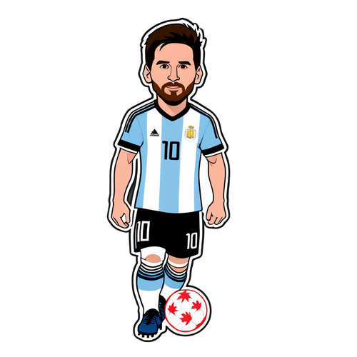 A Caricatura de Messi Que vai Deixar os Fãs Argentinos em Chamas no Jogo Contra o Canadá!