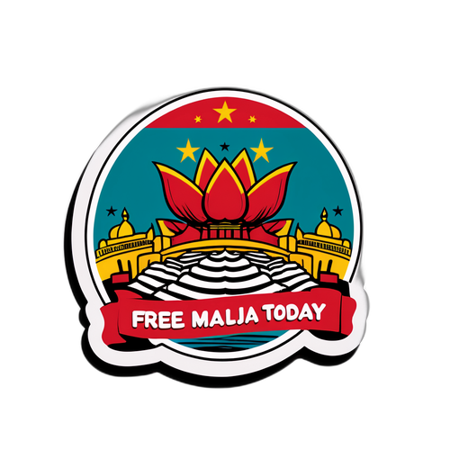 Sticker 'Free Malaysia Today'