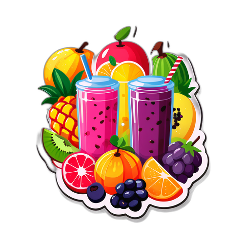 건강한 스무디 스티커