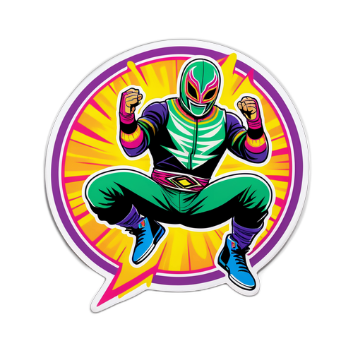 High-Flying Rey Mysterio Sticker