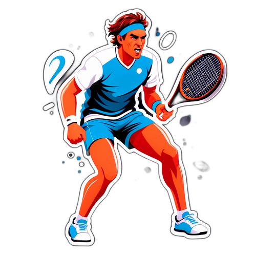 Ilustração do Jogador de Tênis Bublik