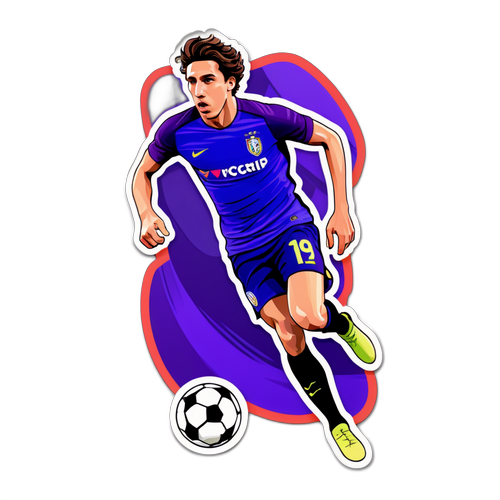 Stiker Federico Chiesa Dalam Aksi