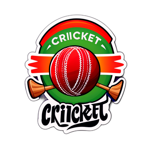 क्रिकेट उत्सव स्टिकर