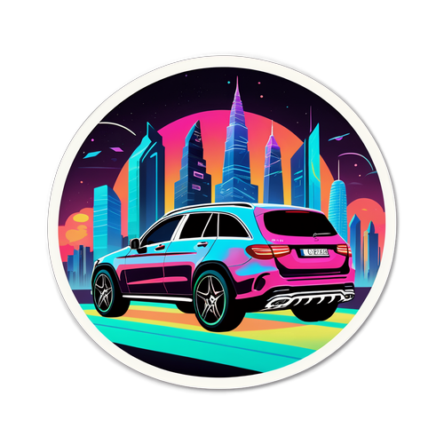 Mercedes-Benz GLC futuristisessa kaupungissa